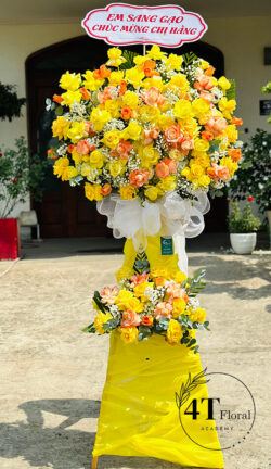 Kệ hoa tone vàng cam - HK20