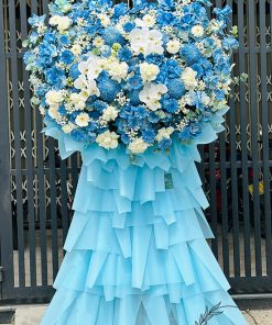 Kệ hoa trái tim xanh dương - HK124