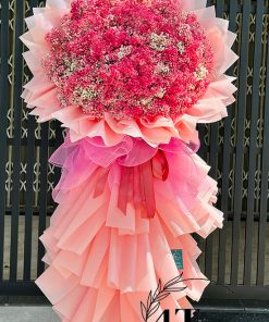 Kệ hoa tươi baby hồng - HK19