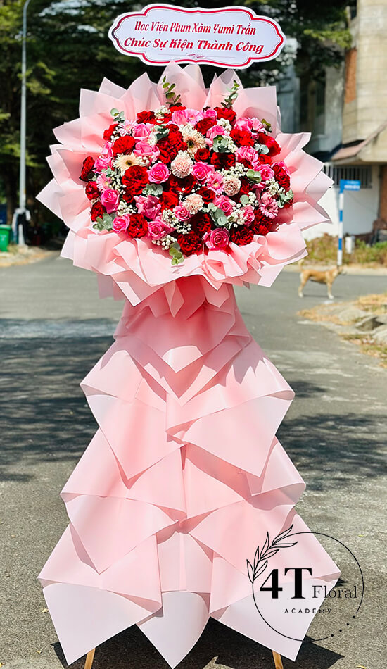 kệ hoa tươi chúc mừng một tầng