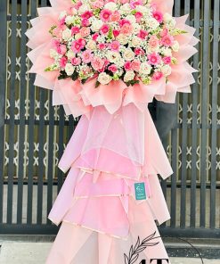 Kệ hoa tươi màu hồng - HK10