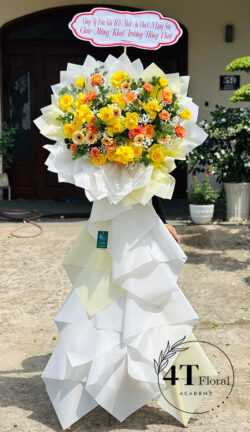 Kệ hoa tươi mừng khai trương đơn giản - HK08