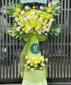 Kệ hoa tươi tone xanh lá – HK117