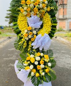 kệ hoa viếng lan thái vàng mix hồng vàng đẹp - HV61