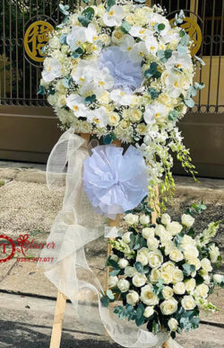 kệ hoa viếng sang trọng - HV64